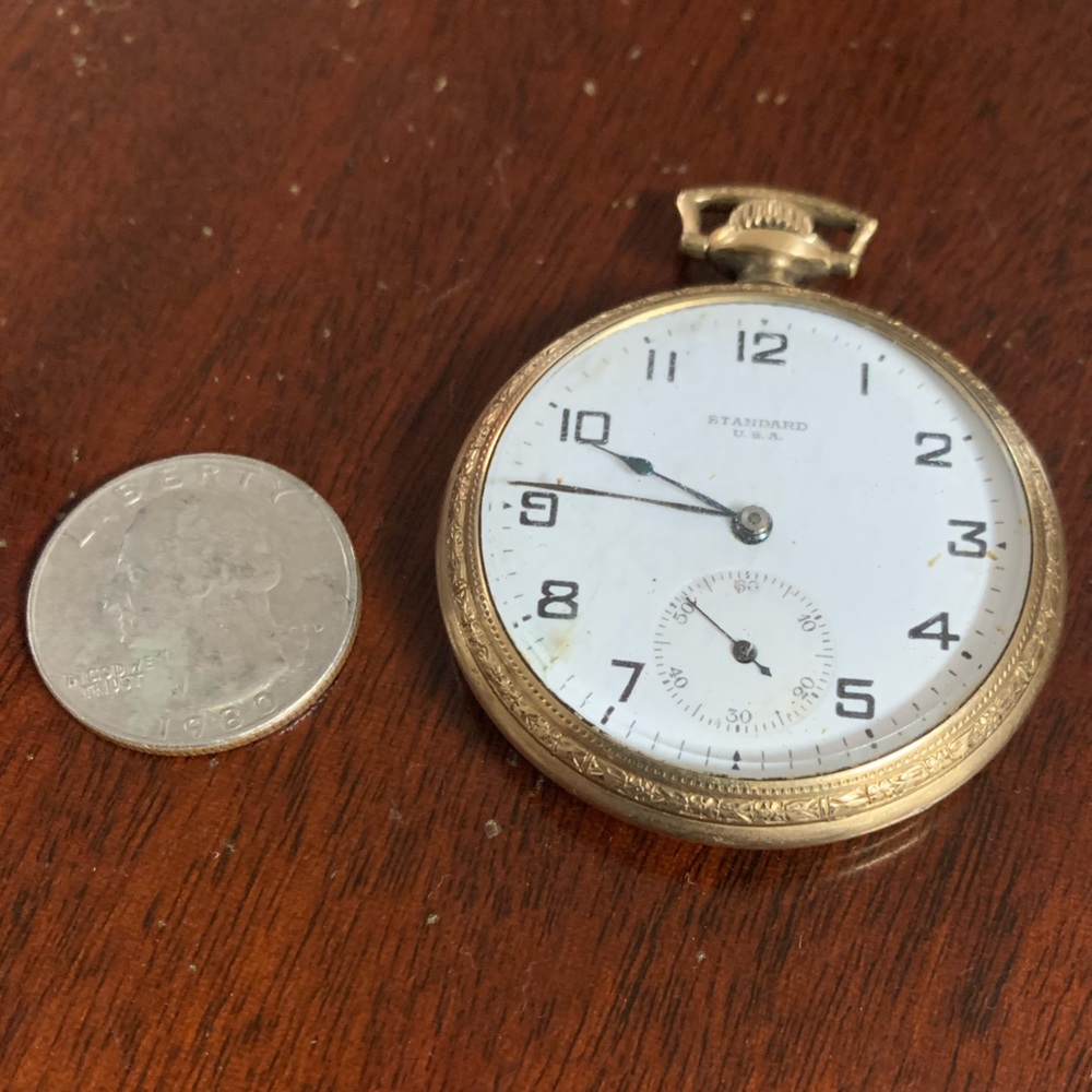 ANTIQUE GOLD POCKET WATCH - Picture 6 of 10